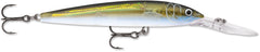 Rapala Down Deep Husky Jerk 10 Olive Ghost lure in deep water attracts bass