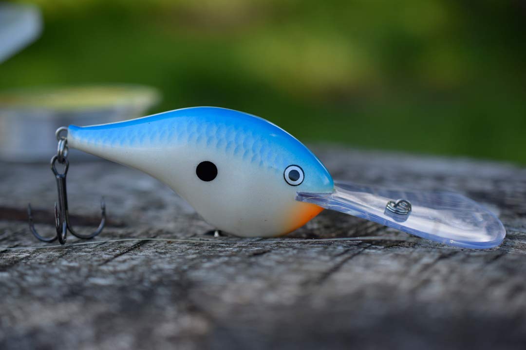 Rapala Dives-To 10 balsa-wood construction balances weight for buoyant action.