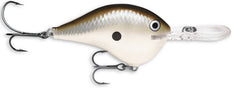 Rapala DT16 Pearl Grey Shiner lure ready for long casts and deep diving action in freshwater