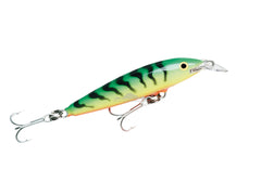 Rapala F14MAG-FT floating Magnum lure angle shot, buoyant design for versatile depth control.