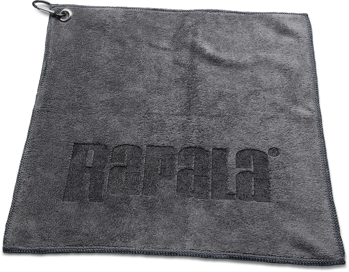 Rapala Fish Towel Grey ready for quick fish cleaning and on-the-go kitchen cleanup.