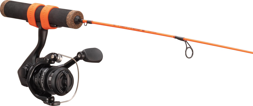 Rapala Heatwave Ice Combo 24 UL smooth reel performance for controlled retrieves.