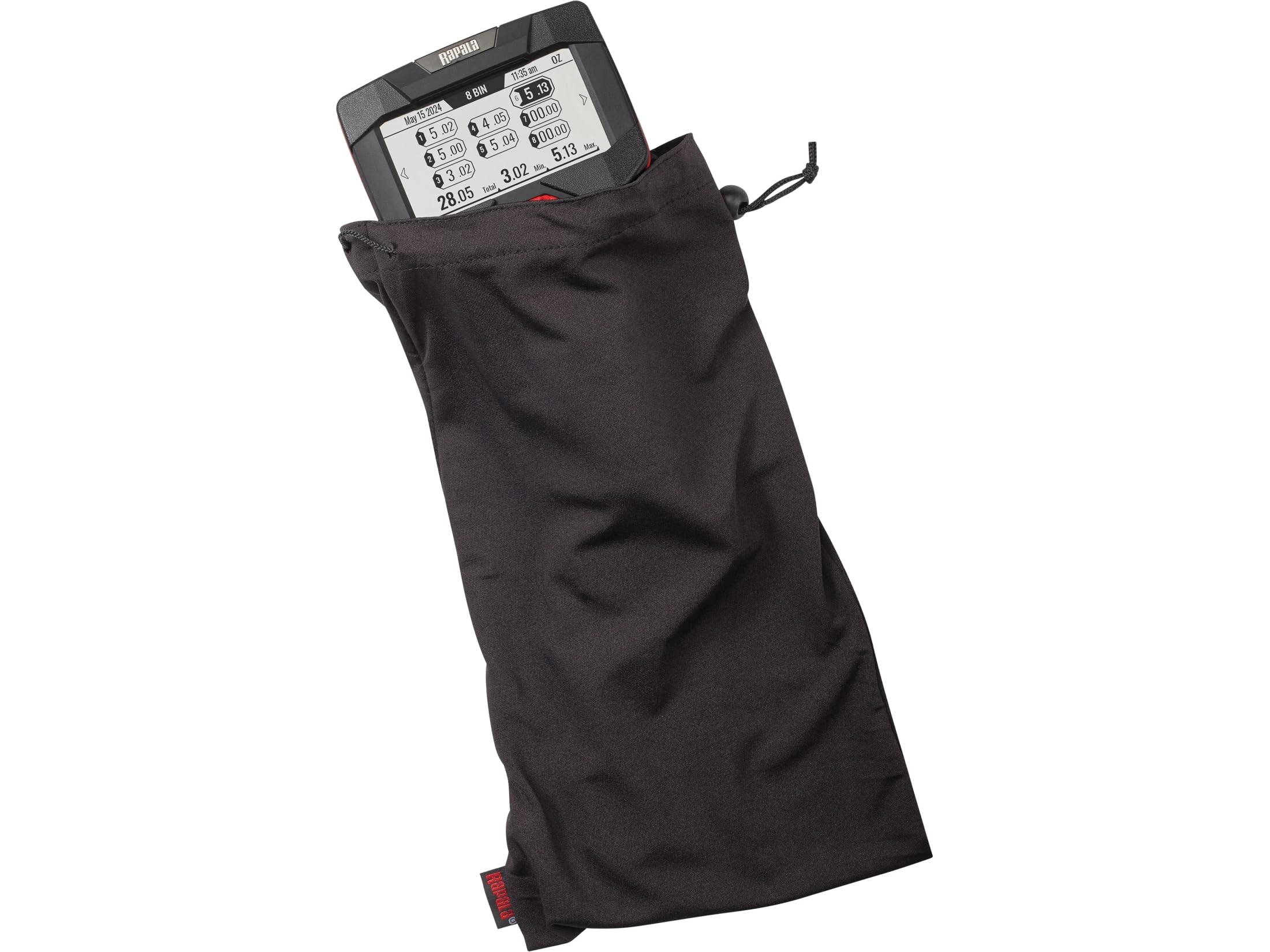 Rapala high-contrast display improves readability day or night.