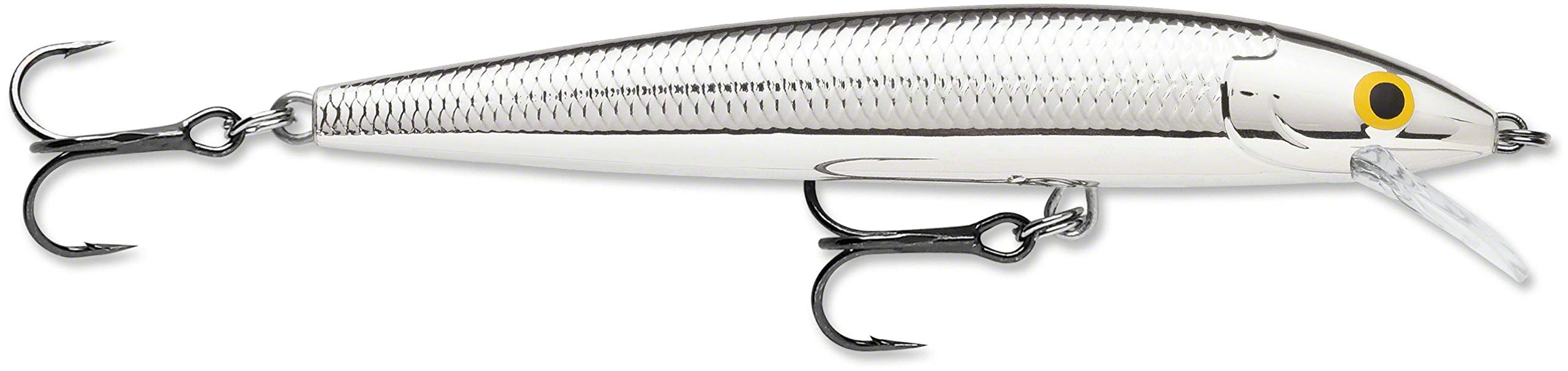 Rapala Husky Jerk 06 Pure Chrome lure in action for precise casts and standout flash