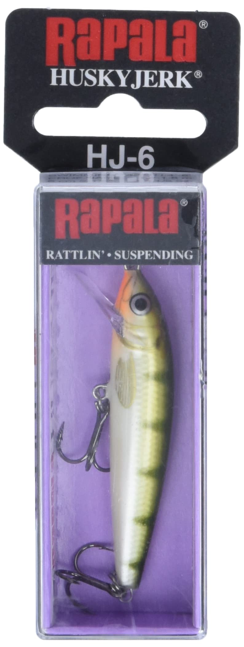 Rapala Husky Jerk 06 yellow perch in-water shot demonstrates long casting reach