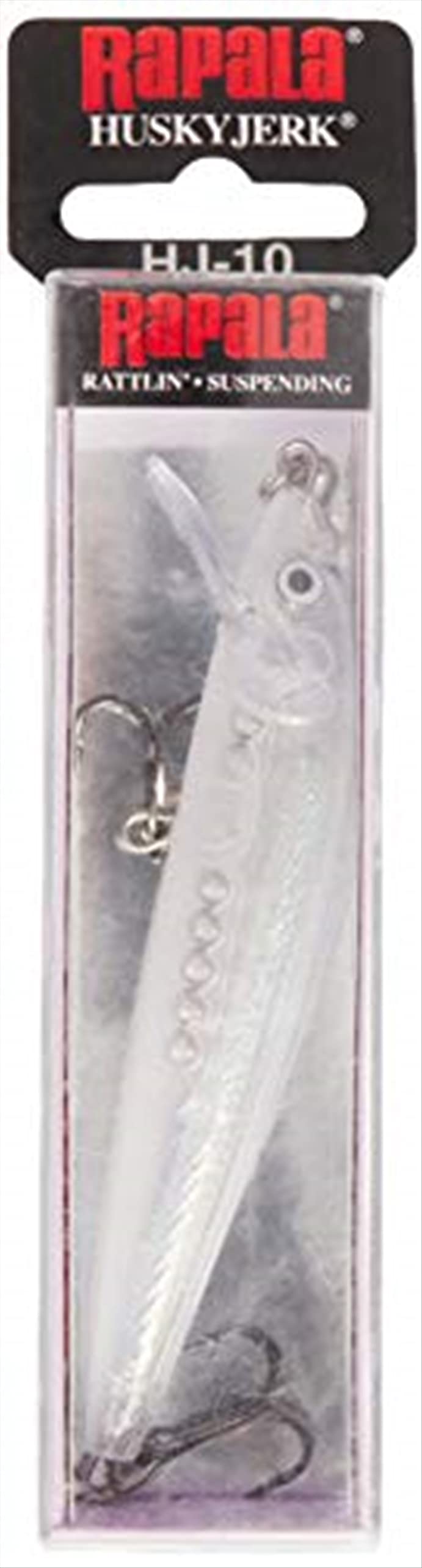 Rapala Husky Jerk 10 lure in Glass Minnow offers precise casting and enticing strikes.