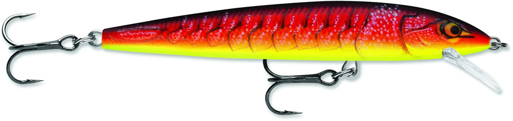 Rapala Husky Jerk 10 Redfire Crawdad lure side-profile for versatile retrieves