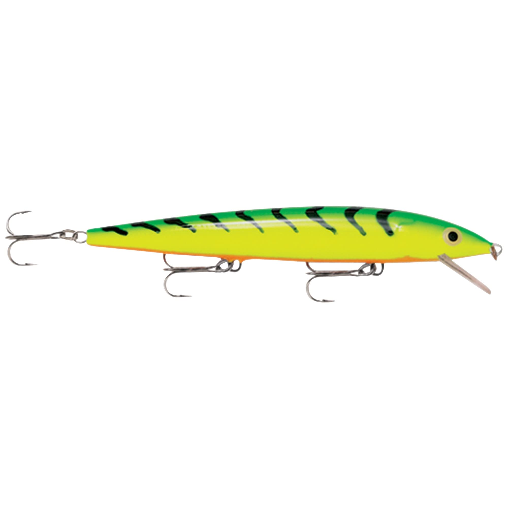 Rapala Husky Jerk 14 Firetiger lure with loud rattles for casting and trolling