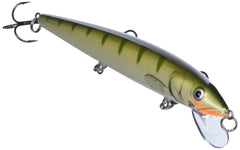 Rapala Husky Jerk 14 Yellow Perch, rattle chamber for audible attraction.
