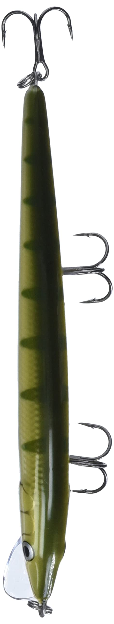 Rapala Husky Jerk 14 Yellow Perch, side view showing true-running design.