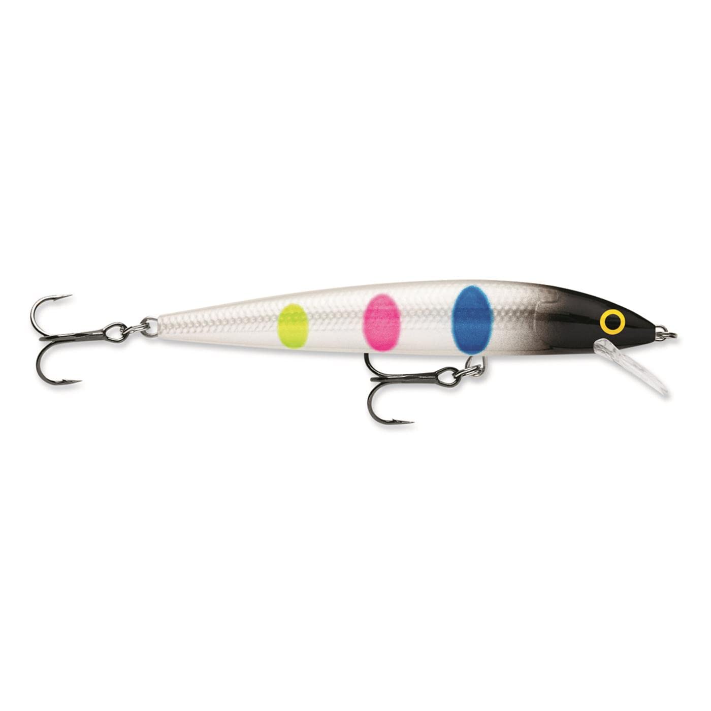 Rapala Husky Jerk 8 premium VMC hooks for reliable hookups.
