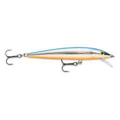 Rapala Husky Jerk 8 in silver blue suspending pattern for versatile casting.