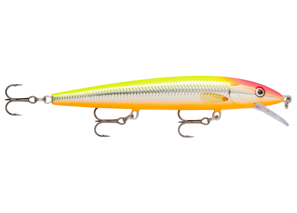 Rapala Husky Jerk HJ14-CLS silver lure for mid-depth freshwater retrieves.