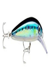 Rapala Husky Magnum 15 Blue Sardine, front view, lifelike action for larger gamefish.