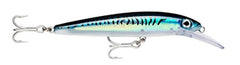 Rapala Husky Magnum 25 lure in silver blue mackerel finish attracts big game fish during trolling