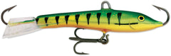 Rapala Jigging Rap 02 Perch lure in action, delivering enticing jigging motion for perch.