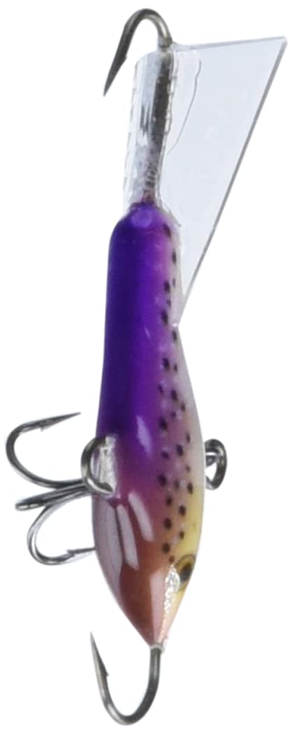 Rapala Jigging Rap 02 Purpledescent close-up highlighting durable hooks for reliable bites.