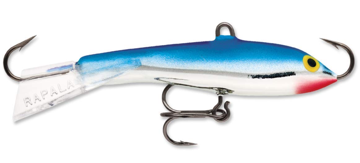 Rapala Jigging Rap 03 Chrome Blue lure with lifelike minnow profile for effective strikes