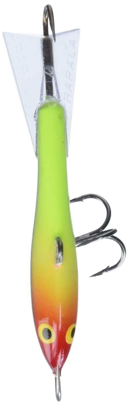 Rapala Jigging Rap 05 Clown side view highlighting action and balance.