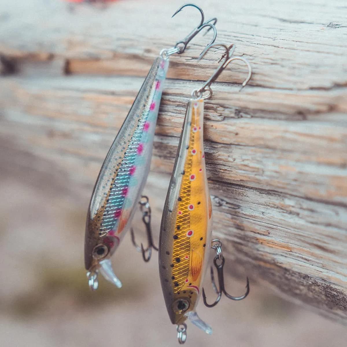 Rapala Jigging Rap 05 glow UV color variants for low-light or stained water fishing
