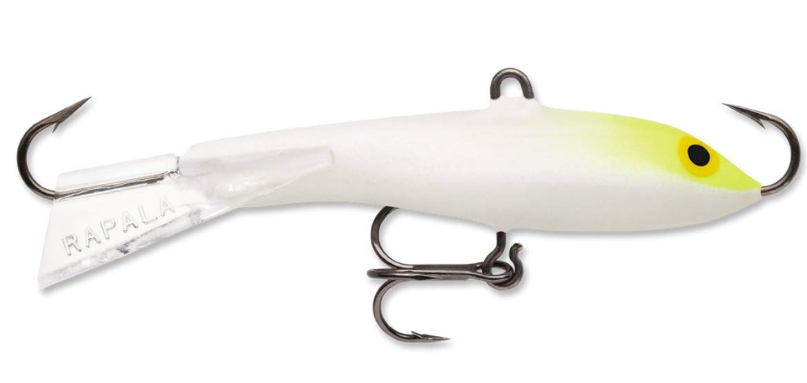 Rapala Jigging Rap 05 Glow lure boosts visibility in low light for night fishing