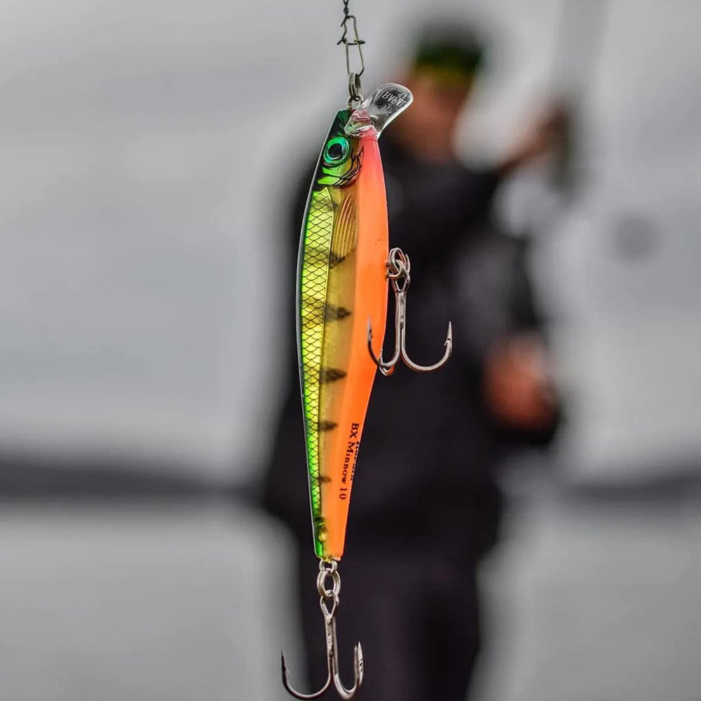 Rapala Jigging Rap 05 in water demonstrates balanced swimming action for suspended and bottom-bounce retrieves