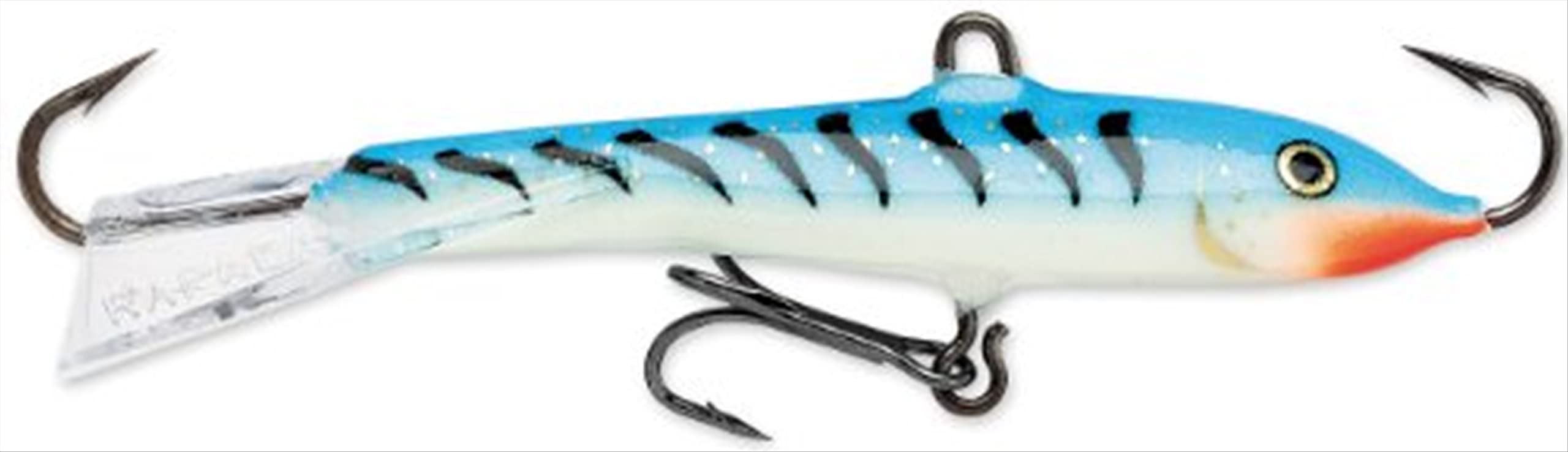 Rapala Jigging Rap 07 Glow Blue Tiger lure for versatile jigging and night visibility