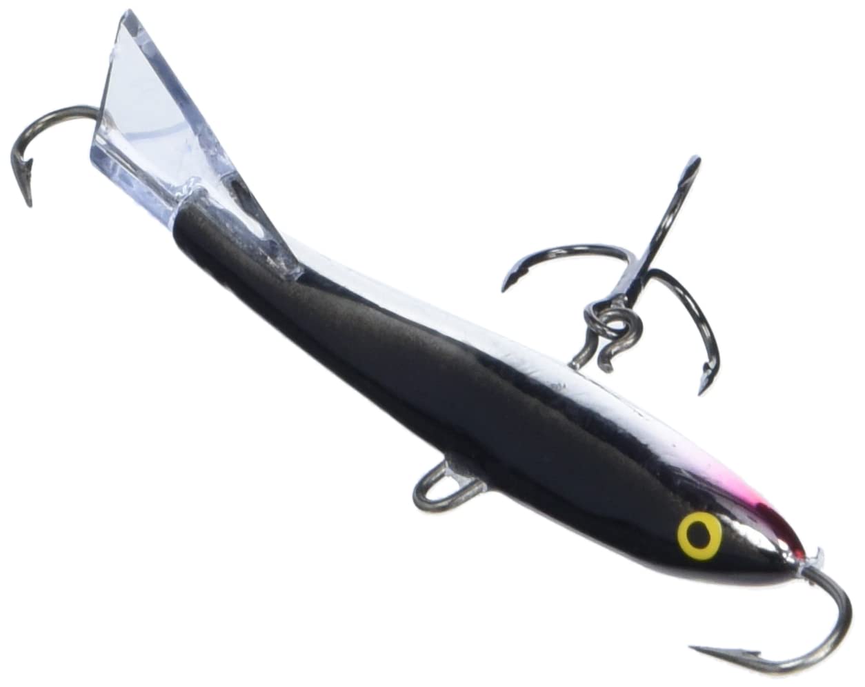 Rapala Jigging Rap 09 Silver zinc weight keeps depth reliably.