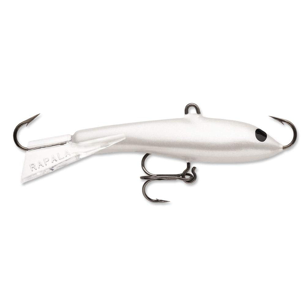 Rapala Jigging Rap lure showing its center treble and line tie for precise yo-yo and bottom bouncing.