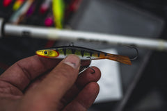 Rapala Jigging Shadow Rap 09 Halloween action shot highlights erratic darting motion