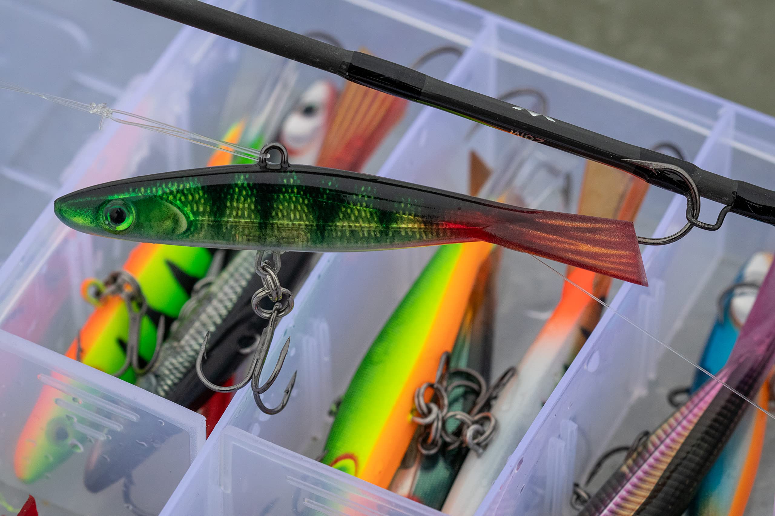 Rapala Jigging Shadow Rap 09 Live Perch — deep-water presentation for vertical jigging in currents