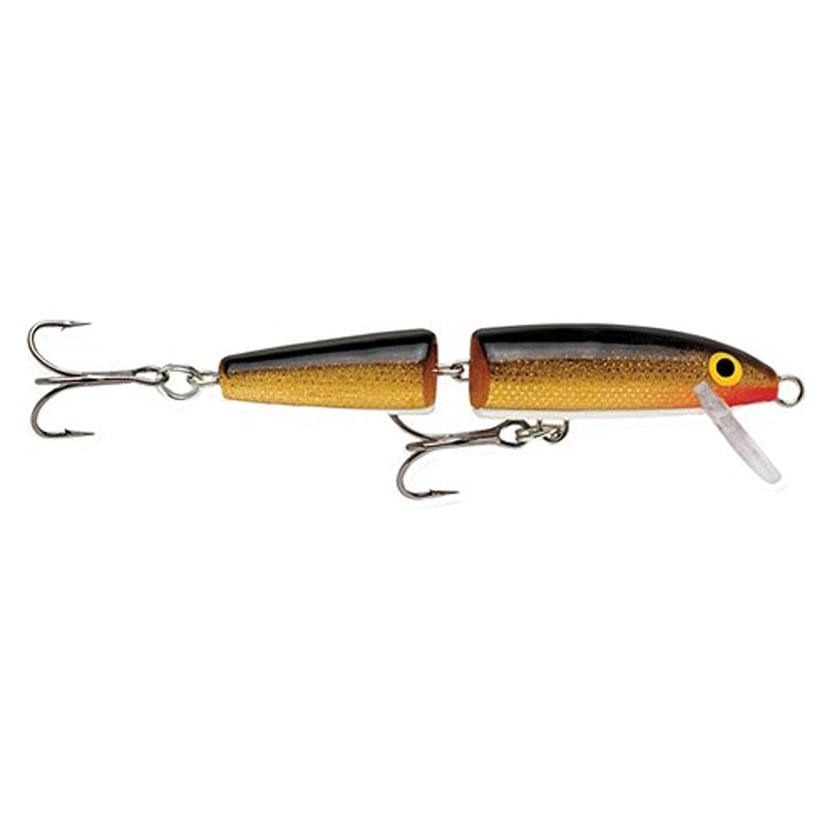 Rapala Jointed 07 gold lure with long-cast action for finicky fish.