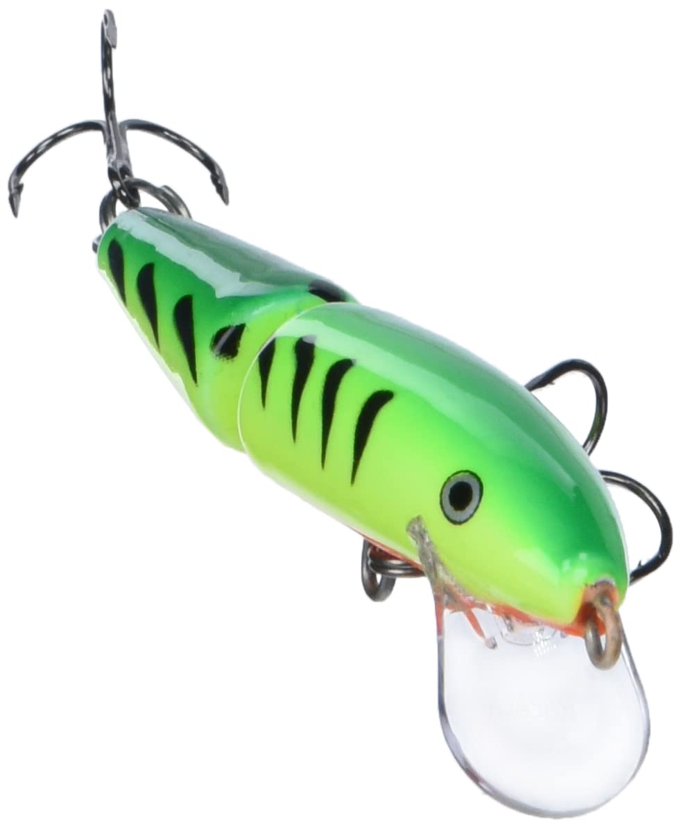 Rapala Jointed 09 Firetiger lure in water demonstrating slow, realistic swimming action