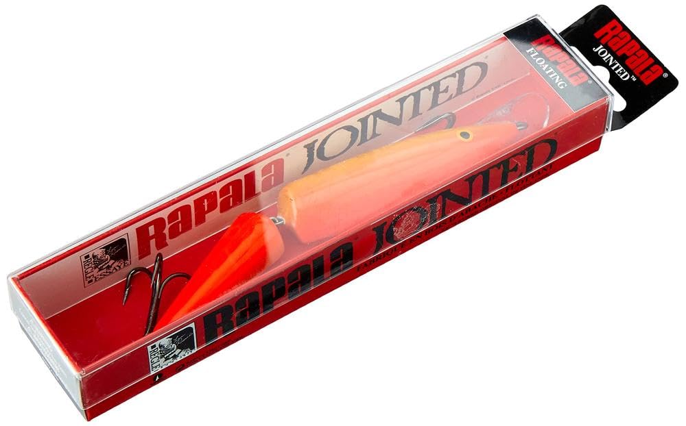 Rapala Jointed 13 GFR lure loud rattles detail improves strike visibility on open water.
