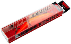 Rapala Jointed 13 GFR lure loud rattles detail improves strike visibility on open water.