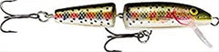 Rapala Jointed Rainbow Trout lure with broken-back design for versatile depth fishing
