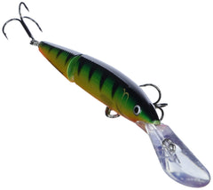 Rapala Jointed Deep Husky Jerk 12 Perch action shot suggests deep diving retrieve