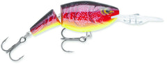 Rapala Jointed Shad Rap 05 Redfire Crawdad lure front-angle view for casting versatility