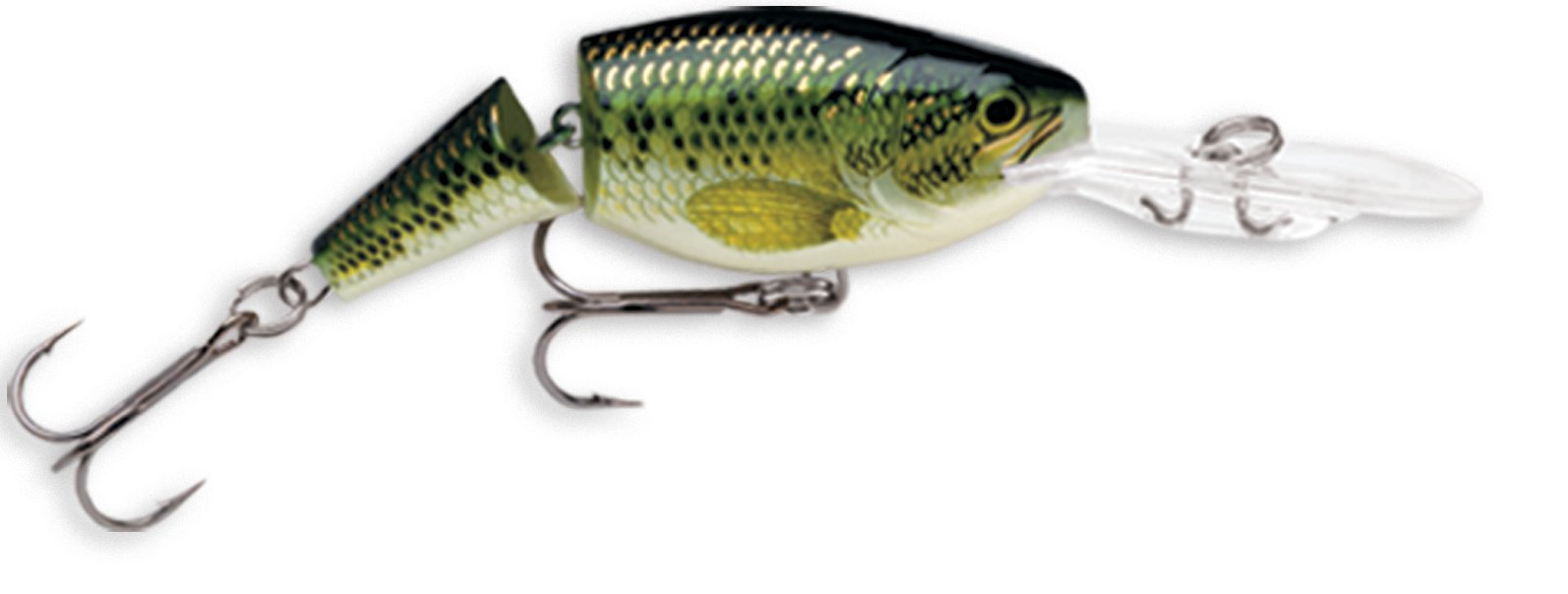 Rapala Jointed Shad Rap 07 Baby Bass lure with lifelike wobble for bass fishing