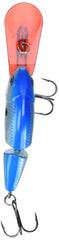 Rapala Jointed Shad Rap 07 Bleeding Blue Shad, side view highlighting wide, jointed motion.