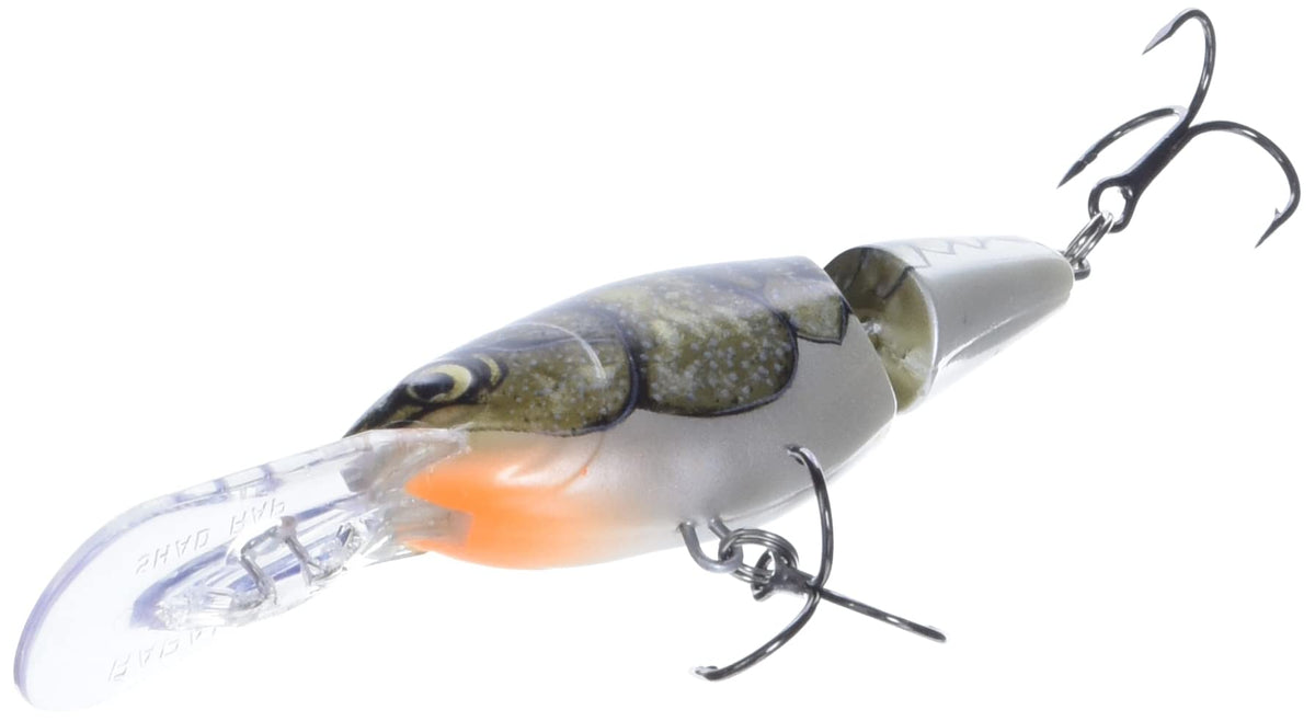 Rapala Jointed Shad Rap 07 Crawdad front view showing crawdad color for bass.