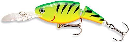 Rapala Jointed Shad Rap Fireman close-up showing color and detailing for lure uptake.
