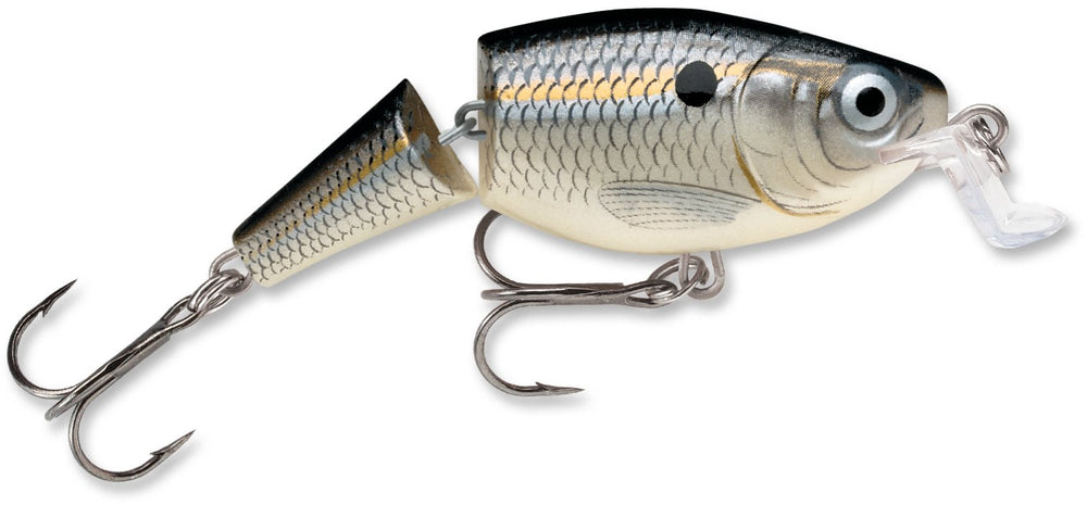 Rapala Jointed Shallow Shad Rap 07 Silver Shad lure for precise casts and enticing short-burst action.