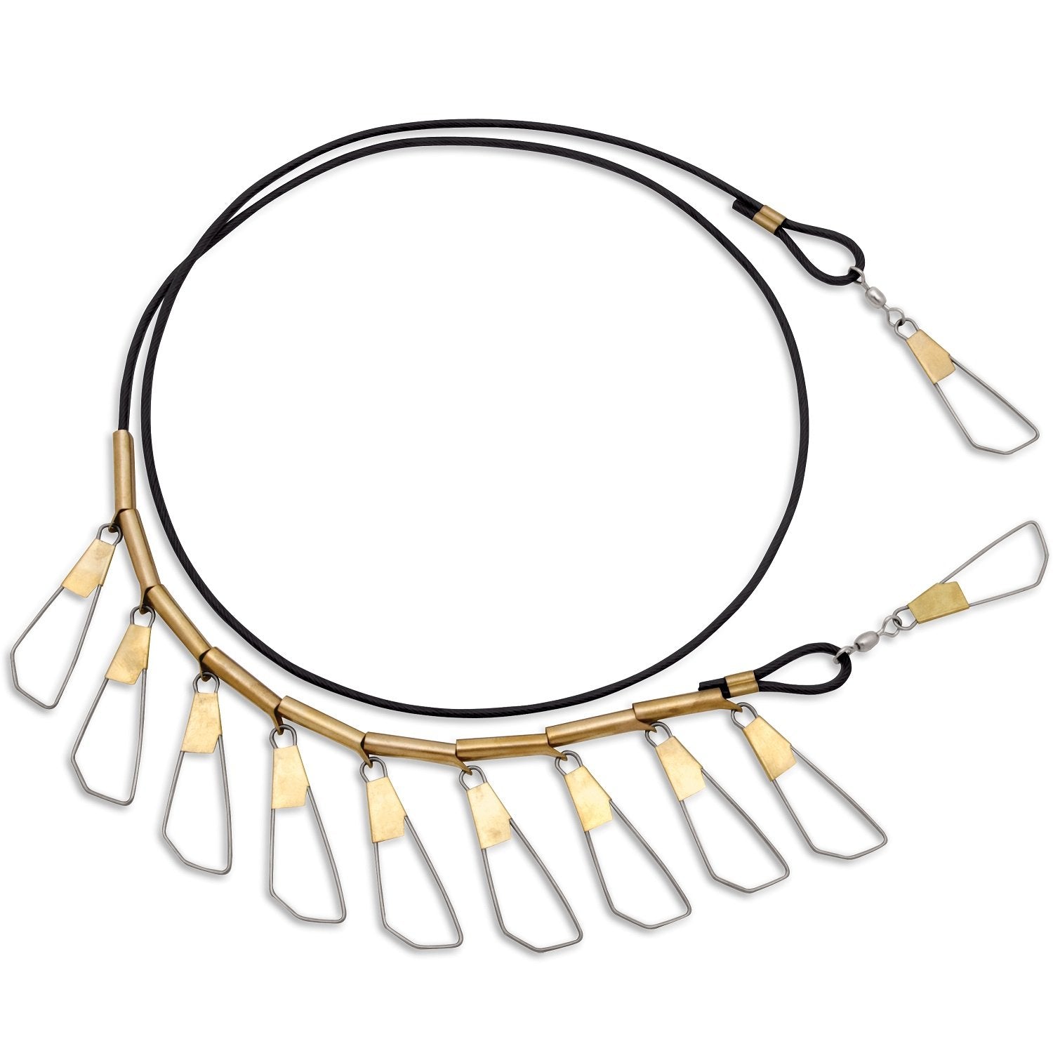 Rapala Metal Stringer Black/Brass securing the catch to stay fresh during fishing sessions