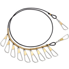 Rapala Metal Stringer Black/Brass securing the catch to stay fresh during fishing sessions