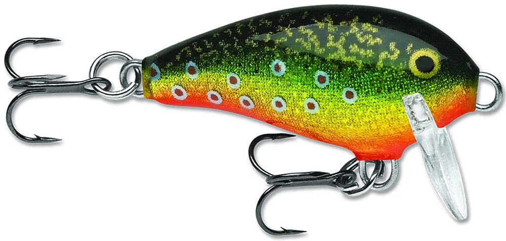 Rapala Mini Fat Rap 03 brook trout lure with tight swimming action for panfish