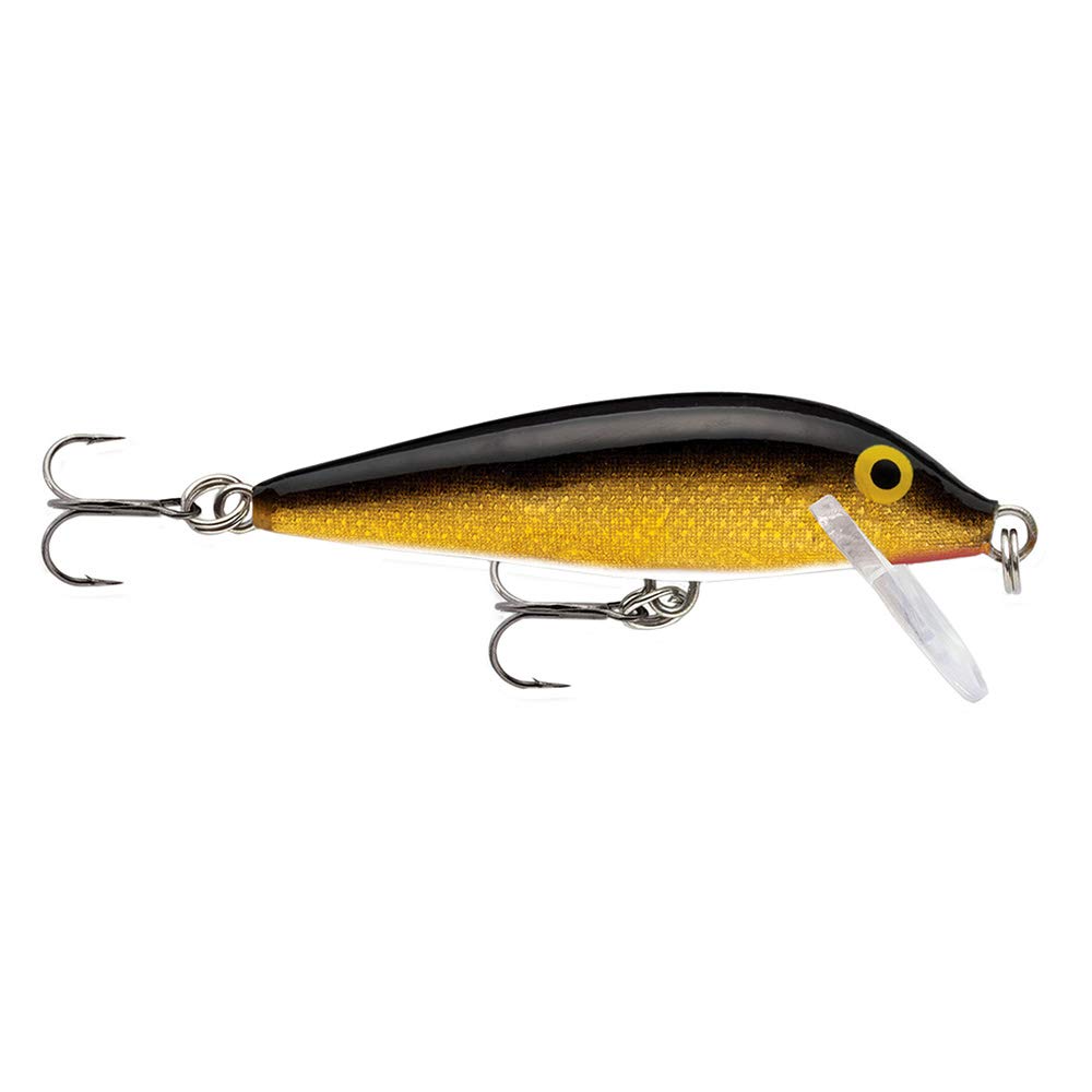 Rapala Original 2-3-4 Gold Sinking Lure, versatile depth control and lifelike action.