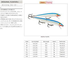 Rapala Original Floater 11 Live Walleye lure in action, ideal for walleye fishing