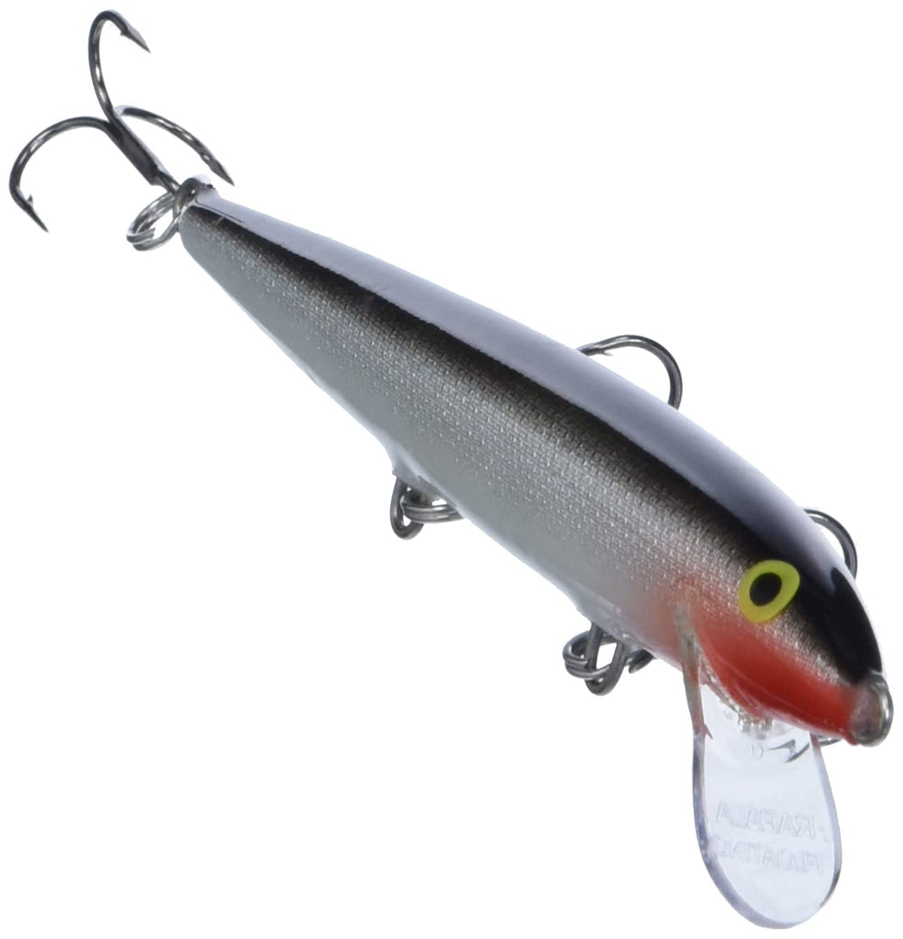 Rapala Original Floater 11 Silver hook detail features premium black nickel VMC hooks.
