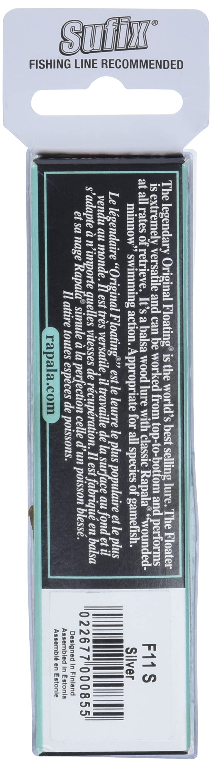 Rapala Original Floater 11 Silver in-water action demonstrates versatile angling appeal.